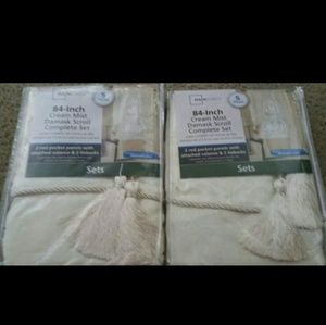 Ivory Damask Curtains